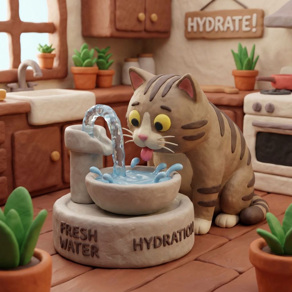 Chat eau