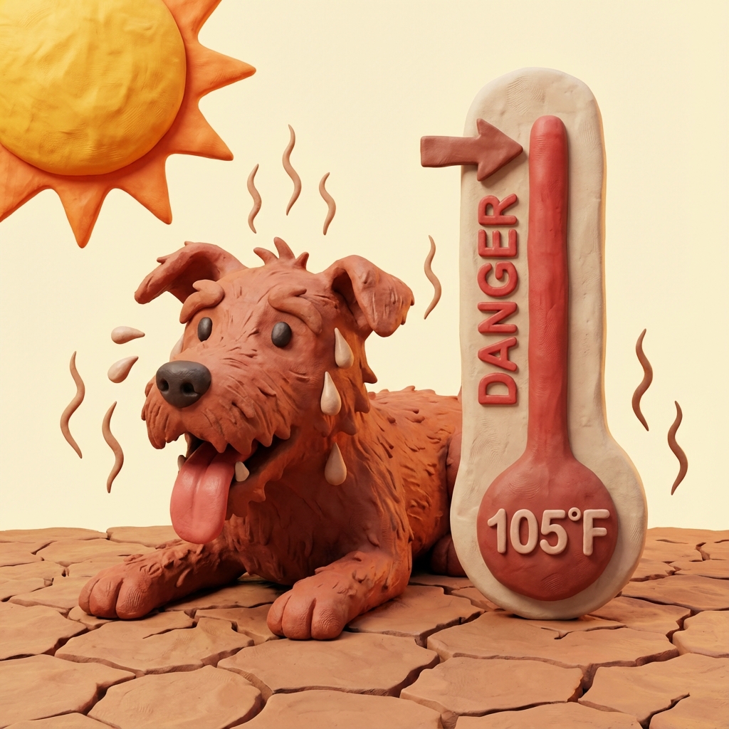 Chien au soleil