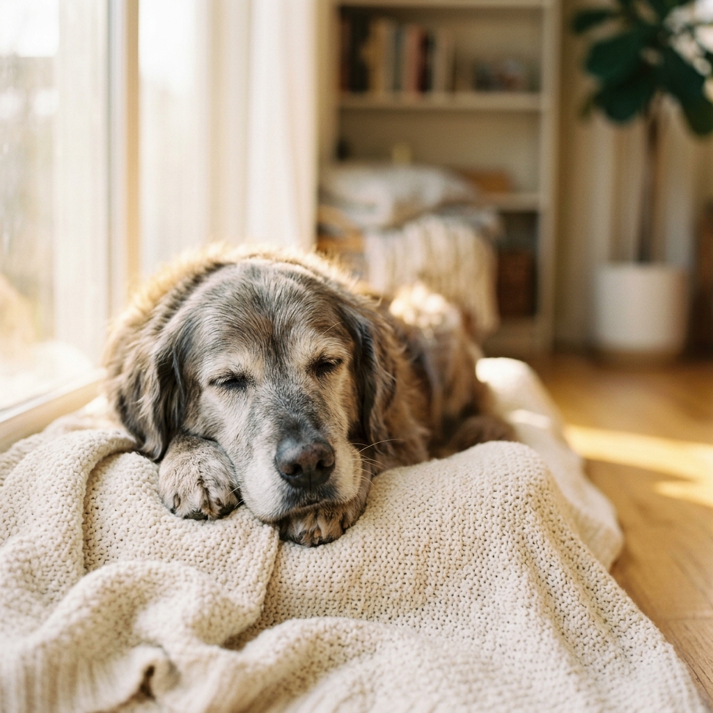 Signes d'un chien en fin de vie