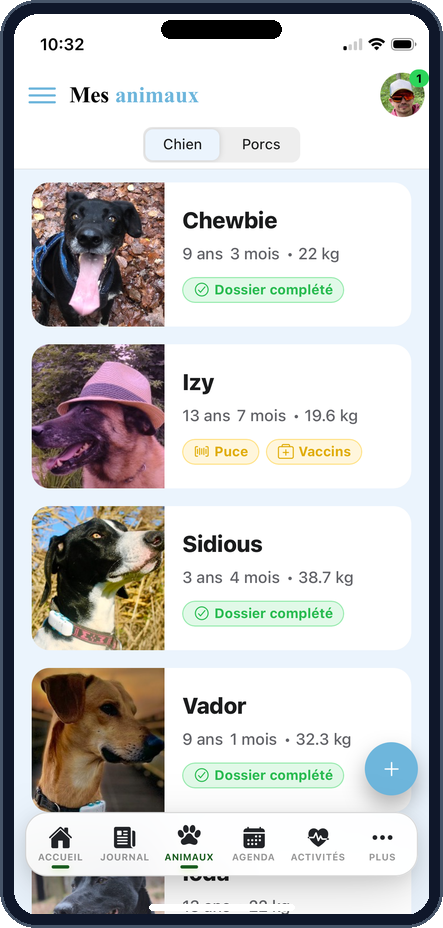 Gestion de la Tribu Multi-Animaux